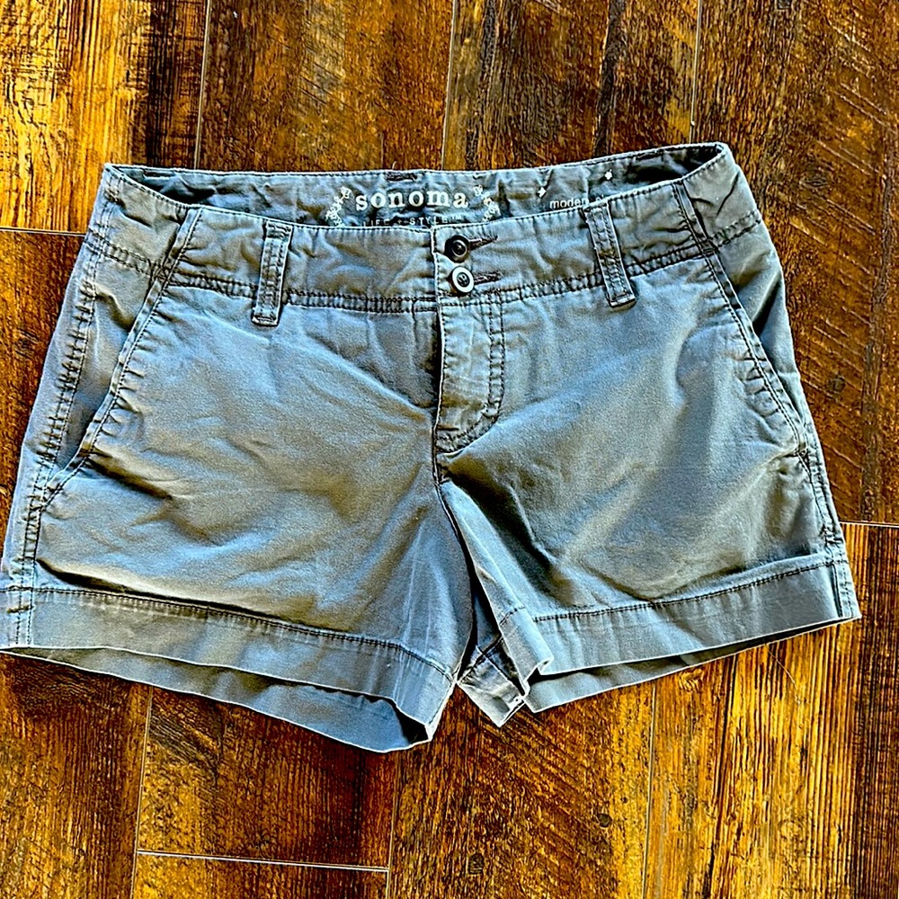 Modern short Sonoma size 4, olive green cotton shorts